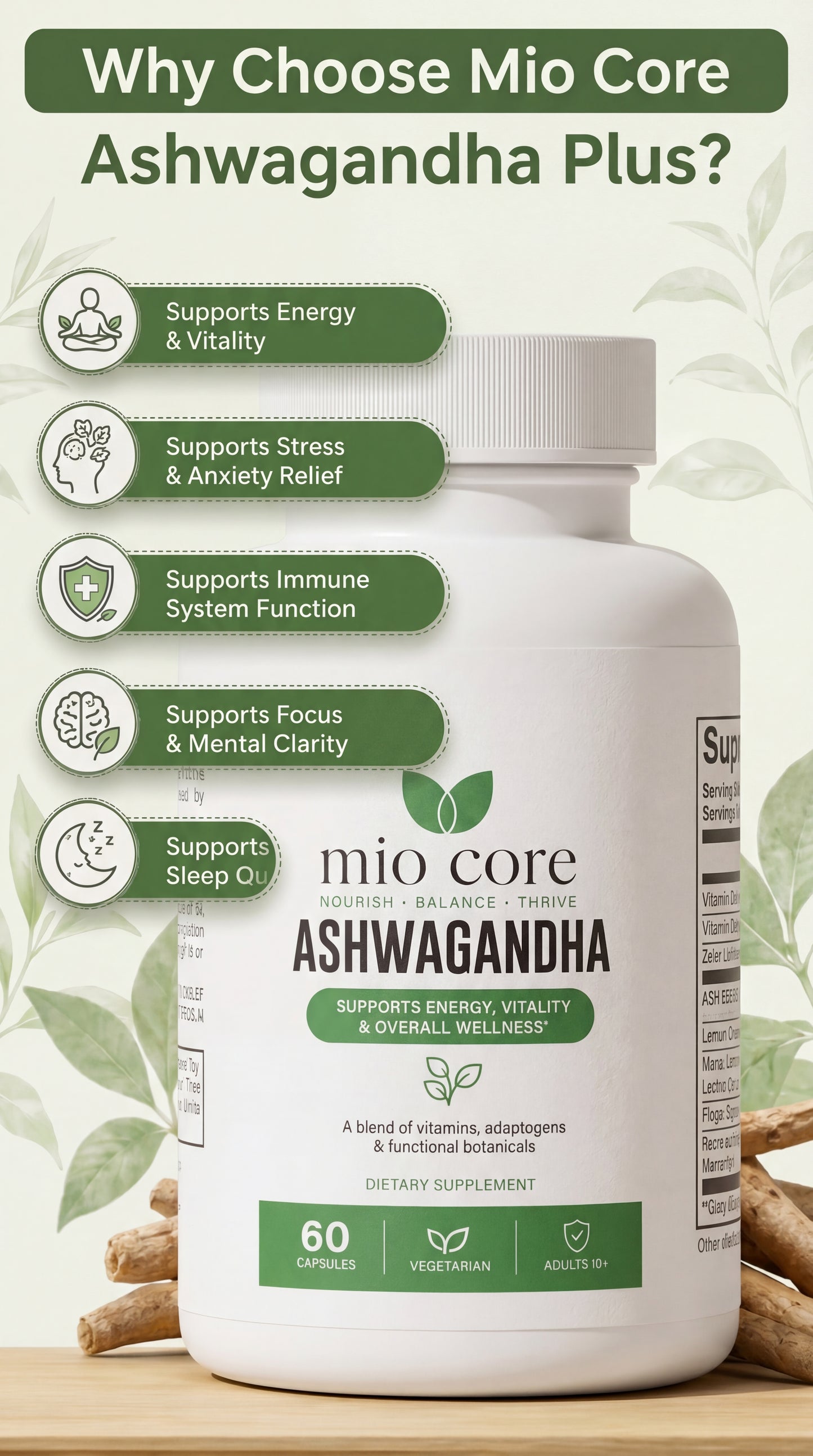 MioCore Ashwagandha Plus Capsules